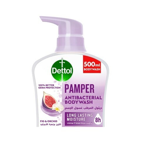 Dettol Pamper Anti-Bacterial Body Wash Fig & Orchid 500ml