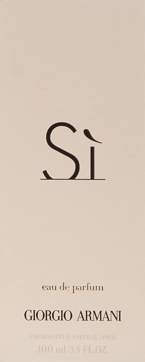 Giorgio Armani Si Perfume for Women, Eau de Parfum - 100 ml