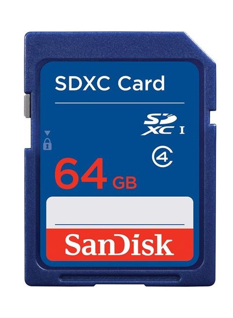 SanDisk - Micro SDXC Memory Card 64GB Red/Black