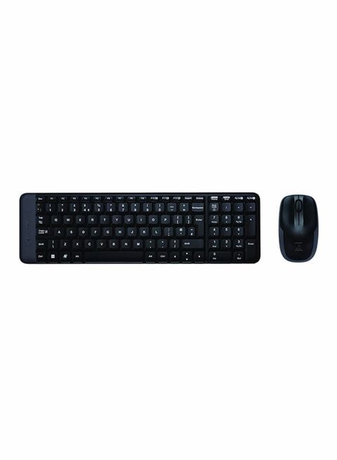 Mk220 Wireless Keyboard And Mouse Set black