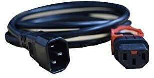 Lock Type C14 to C13 Power Cord), Heavy Duty, Locking C13 Connector 10A (2M)