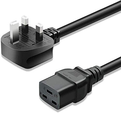 1.5 Meters C19 Power Cable UK Mains Plug to IEC 320 C19 Extension Cord Leads
