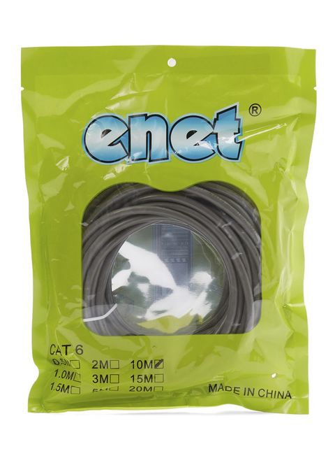 Enet Cat 6 Cable 10Meter Grey