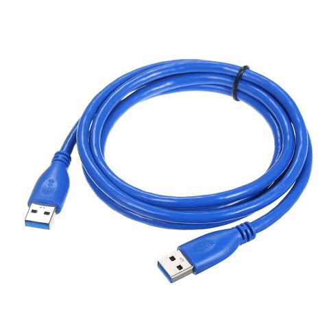 Generic-USB 3.0 Extension Cable Male to Male Cable Type A Cord 5Gbps Fast Speed for Data Transfer Hard Drive Enclosures Printers Modems Cameras (Blue)