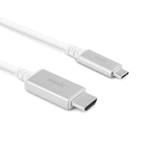 Moshi - USB-C to HDMI Cable 2M - 4K USB Type C to HDMI Adapter Cable - White