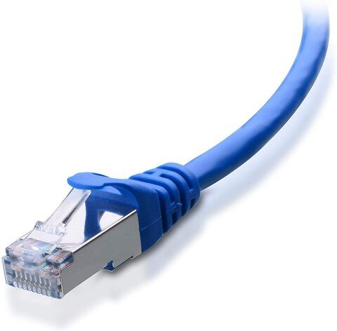 Snagless Short Cat6A (S/FTP) Ethernet Cable - 1M - 3FEET --BLUE