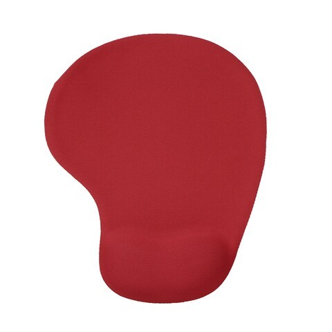Generic-Mouse Pad Comfortable Mouse Mat Silica Gel with Wrist Rest Support for PC Laptop(Red)