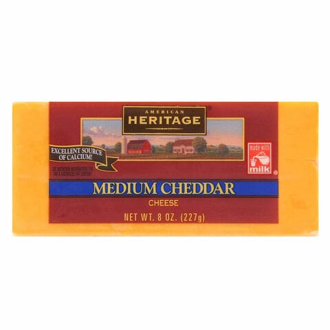 Heritage Medium Cheddar Cheese 277g