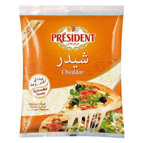 President Cheddar Slices Cheese 200g
