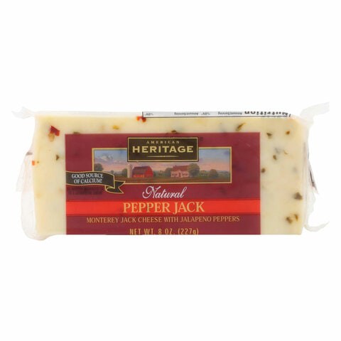 American Heritage Monterey Jack Cheese with Jalapeno Peppers 227g