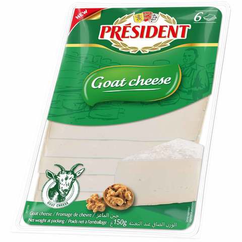 President Goat Cheese Slices 150g