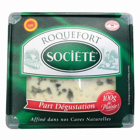 Roquefort Societe Soft Blue Veined Cheese 100g