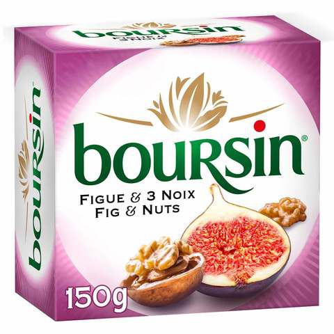 Boursin Soft Cheese Fig and Nuts (Figue &amp; 3 Noix) 150g