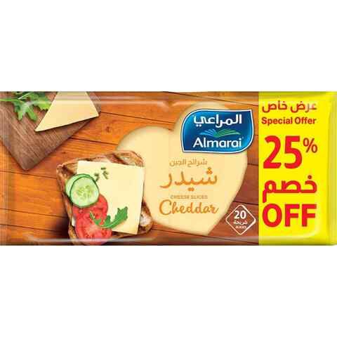 Almarai Cheddar Slices 400g x20