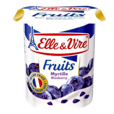 Elle &amp; Vire Blueberry Fruit Yoghurt 125g