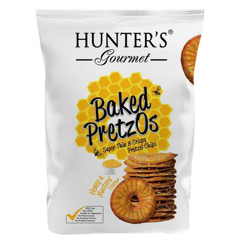 Hunter&amp; Gourmet Honey And Mustard Baked Pretzos 160g