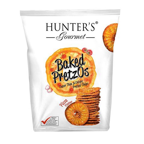 Hunter Gourmet Pizza Flavour Baked Pretzos Chips 160g