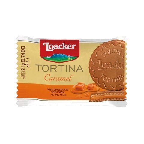 Loacker Tortina Caramel Chocolate 21g