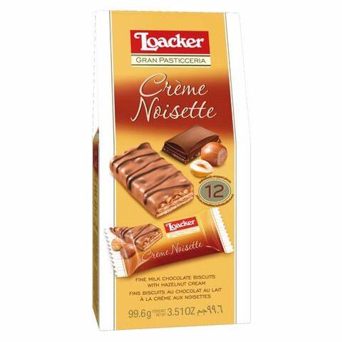 Loacker Gran Pasticceria Creme Noisette Chocolate Bar 99.6g