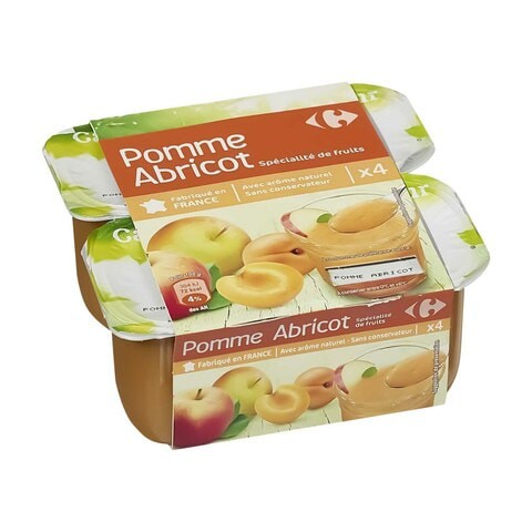  Apple And Apricot Fruit Compote 100g x4