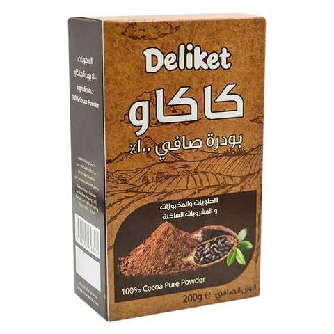 Deliket 100% Pure Cocoa Powder 200g