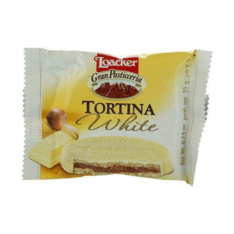 Loacker Tortina White Chocolate 21g