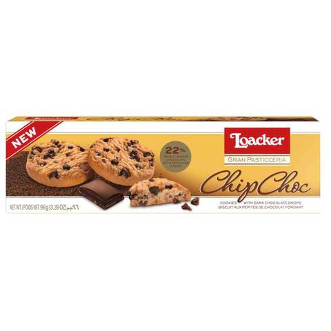 Loacker Dark Chocolate Chip Cookie 96g