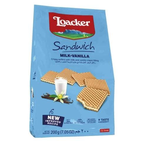 Loacker Sandwich Milk-Vanilla Wafers 200g