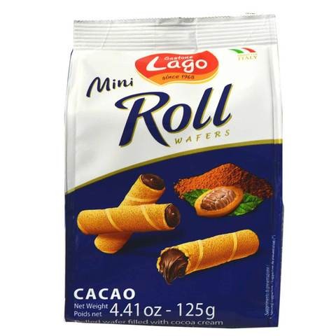 Lago Mini Roll&nbsp; Cacao Wafers 125g