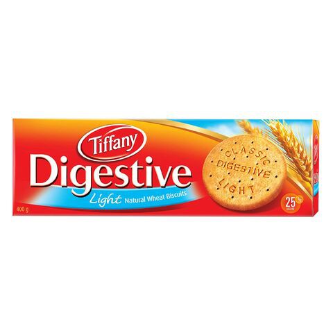 Tiffany Digestive Light Natural Wheat Biscuits 400g