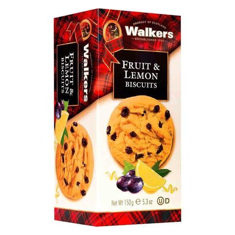 Walkers Fruit And Lemon Biscuits 150g