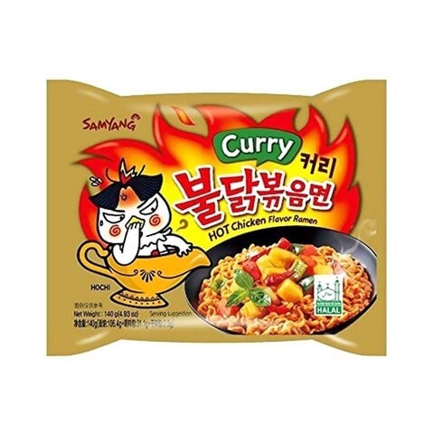 Samyang Buldak Hot Chicken Flavour Curry Ramen Noodles 140g