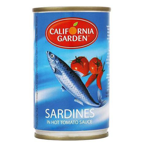 California Garden Canned Sardines in Hot Tomato Sauce 155g