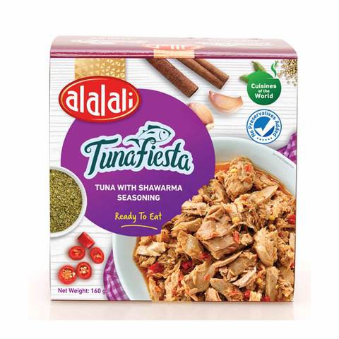 Al Alali Tuna Fiesta Tuna with Shawarma seasoning 160g