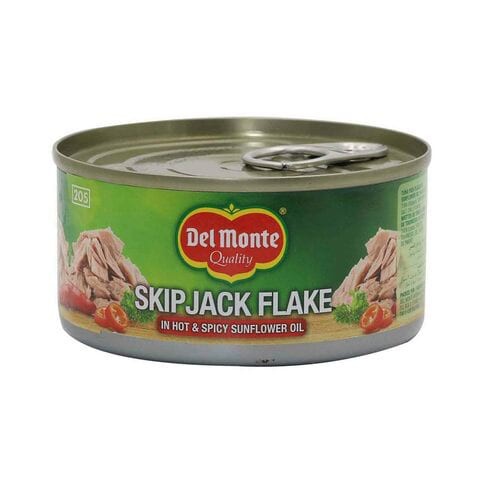 Del Monte Skip Jack Flake Hot &amp; Spicy Sunflower Oil 180g