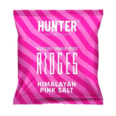 Hunter Himalayan Pink Salt Deliciously Crinkled Potato Ridges 40g