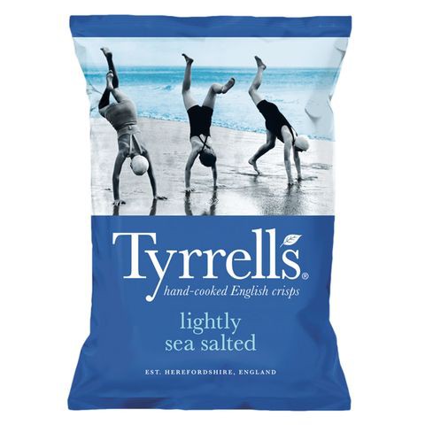 TYRRELLS LIGHTLY SEA SALTED 150G