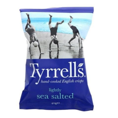 TYRRELLS LIGHTLY SEA SALTED 40G