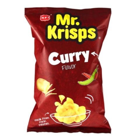 Mr.Krisps Curry Flavored Potato Chips 80g