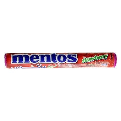 Mentos Strawberry Flavor Chewy Candy 38g