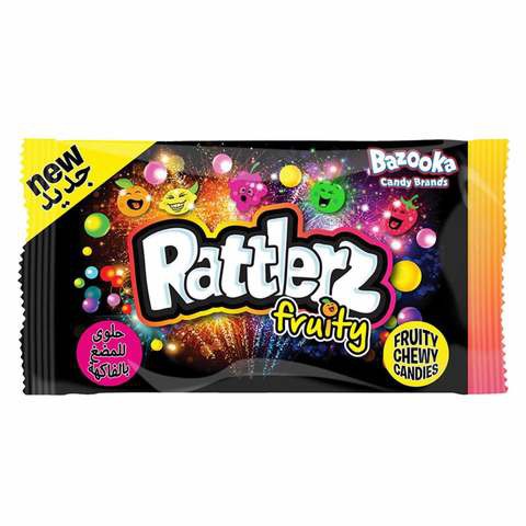 Bazooka Rattlerz Fruity Chewy Candy 40g