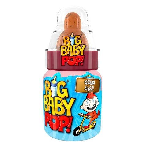 Bazooka Big Baby Pop Strawberry Candy 32g