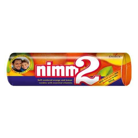 nimm2 Orange and Lemon Flavoured Hard Candy Stick Pack 50g