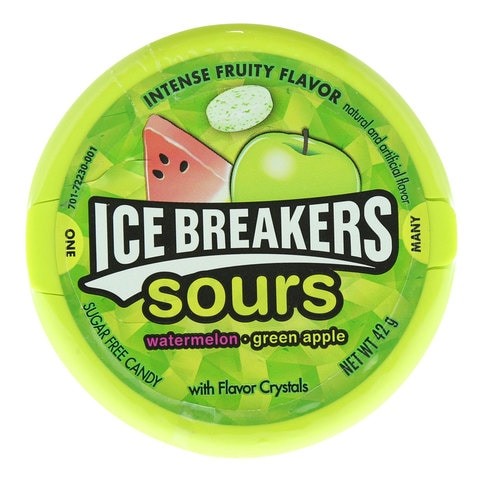 ICE BREAKERS SOURS GREEN APPLE 42G