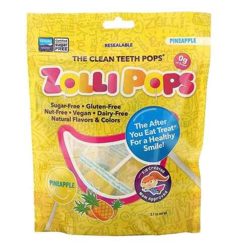 Zolli Pops Strawberry Clean Teeth Drop Candies 87g