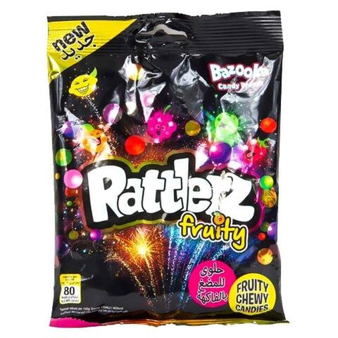 Bazooka Rattlerz Fruity Sour Candy 120g x12