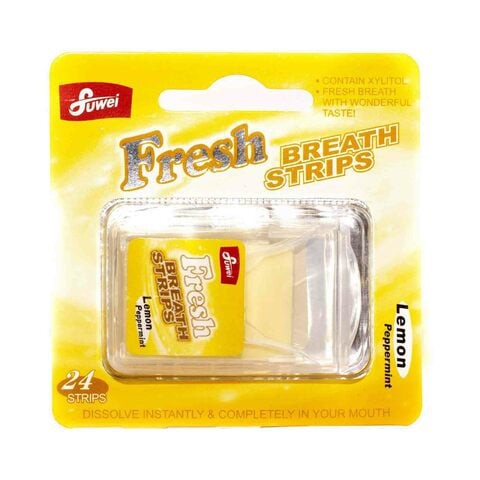 Fuwei Fresh Lemon Peppermint Breath Strips 0.6g