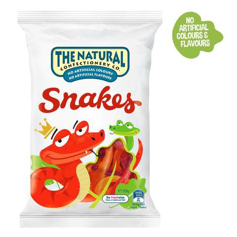 The Natural Confectionary Co. Snakes Jelly Candy 200g