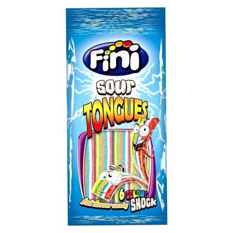Fini Sour Tongues 6 Colour Belts Candy 100g