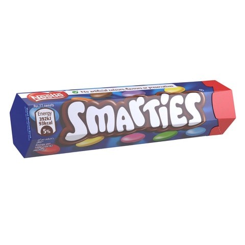 Nestle Smarties Hexatube Chocolate Flavour Candy 40g